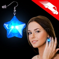 LED Star Earrings Blue